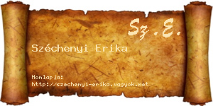 Széchenyi Erika névjegykártya
